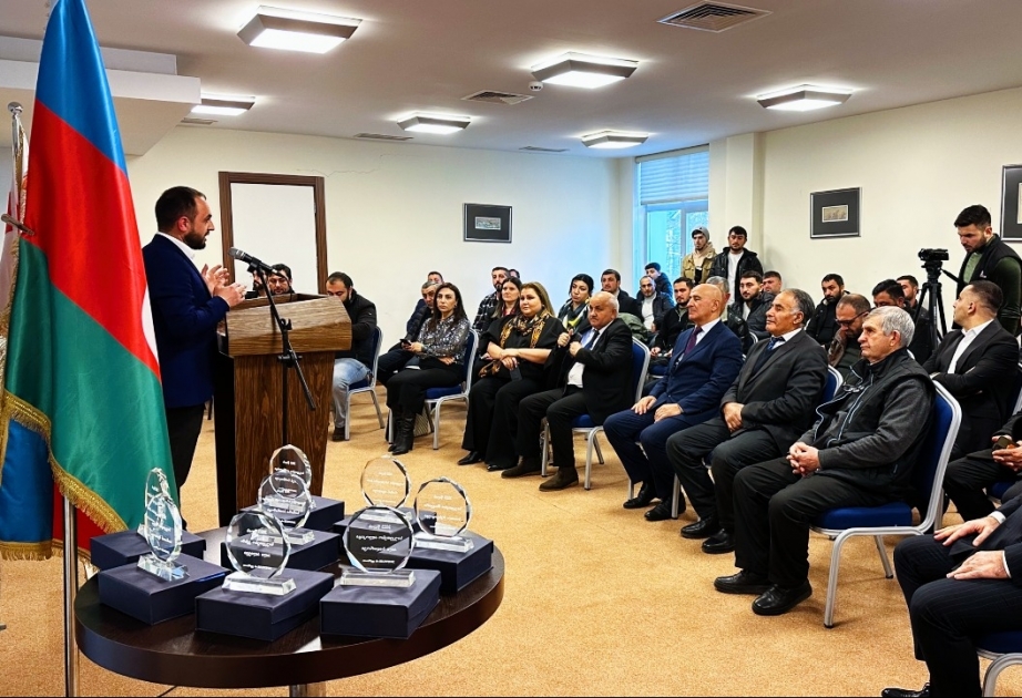 Gürcüstanda müxtəlif sahələrdə fərqlənən soydaşlarımız mükafatlandırılıb