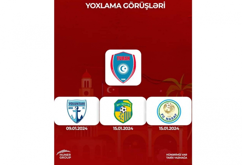“Turan Tovuz”un yoxlama oyunlarındakı rəqibləri məlum olub