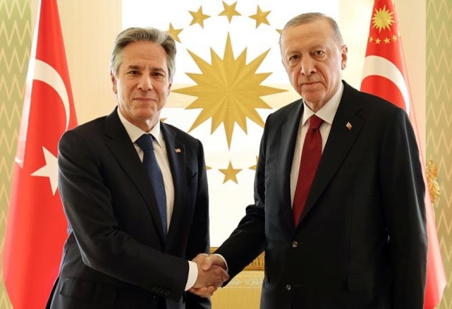 Türkiyə Prezidenti ABŞ-ın Dövlət katibi ilə görüşüb