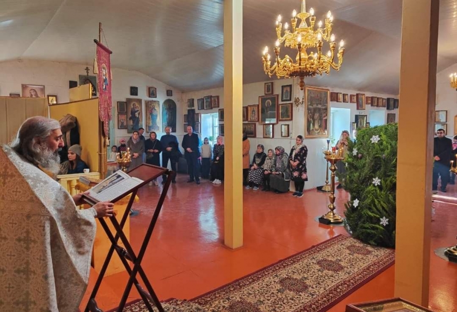 Şimal bölgəsinin pravoslavları Milad bayramını qeyd ediblər