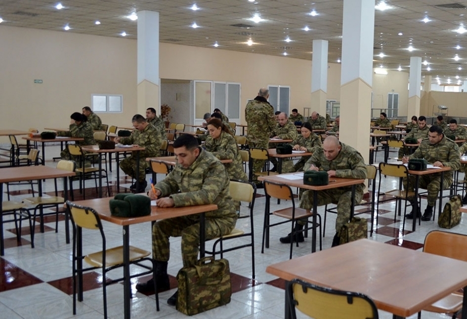 В Азербайджанской армии проводятся экзамены по присвоению классной квалификации ВИДЕО