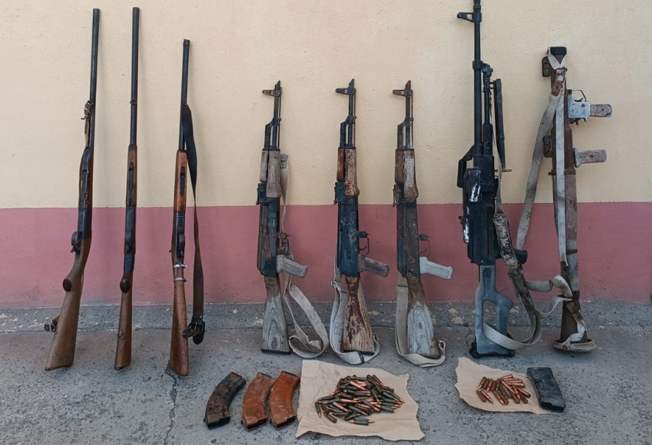 В Джебраиле обнаружены оружие и боеприпасы ВИДЕО