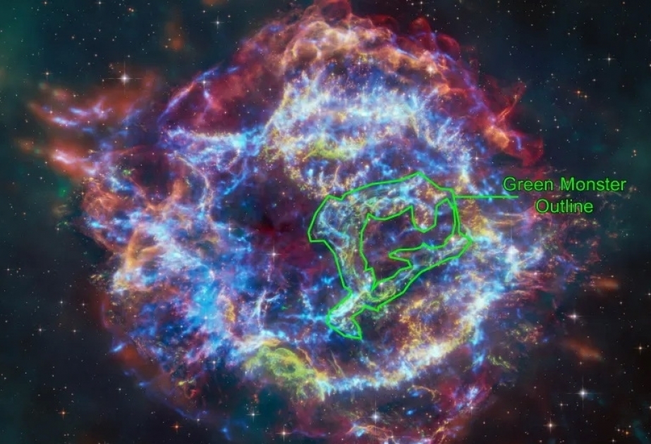 Telescopios de la NASA persiguen al "Monstruo Verde" entre los restos de una estrella
