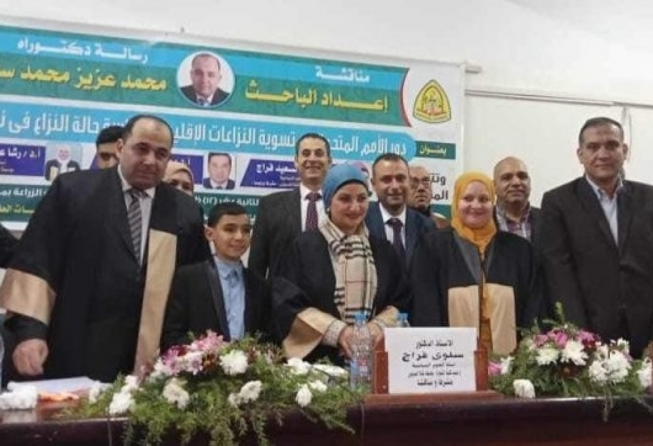 اعلامى مصري يحصل على الدكتوراه في موضوع تسوية النزاع القراباغي السابق