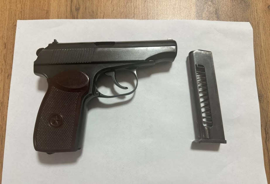 Ağcabədi polisi tapança satmaqda şübhəli bilinən şəxsi saxlayıb