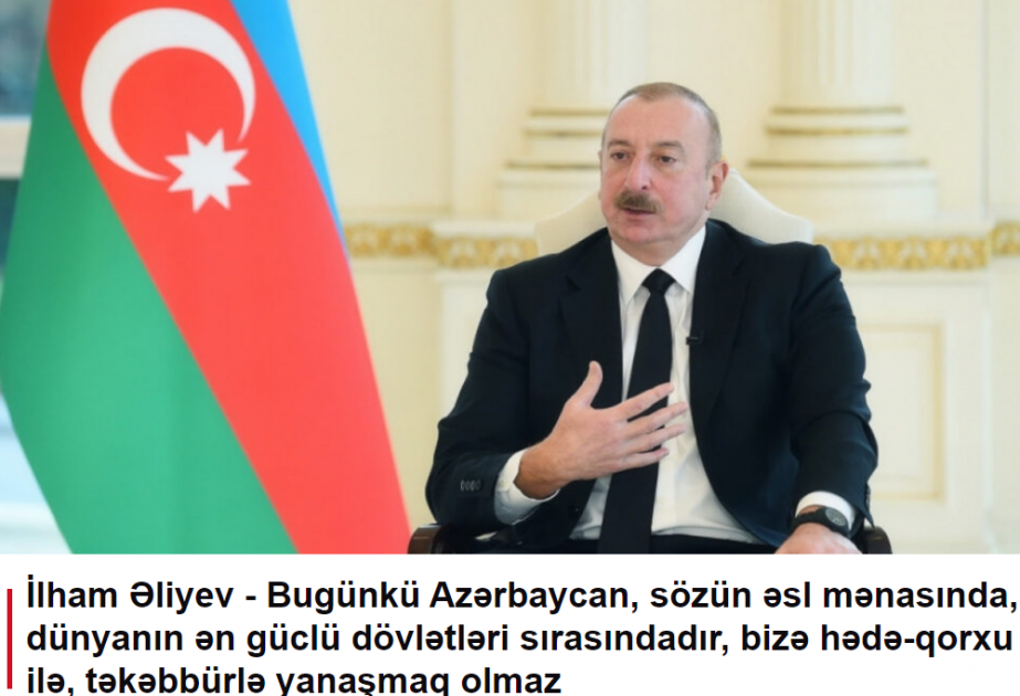 Prezident İlham Əliyevin Azərbaycanın televiziya kanallarına müsahibəsi Gürcüstan mediasının diqqət mərkəzindədir