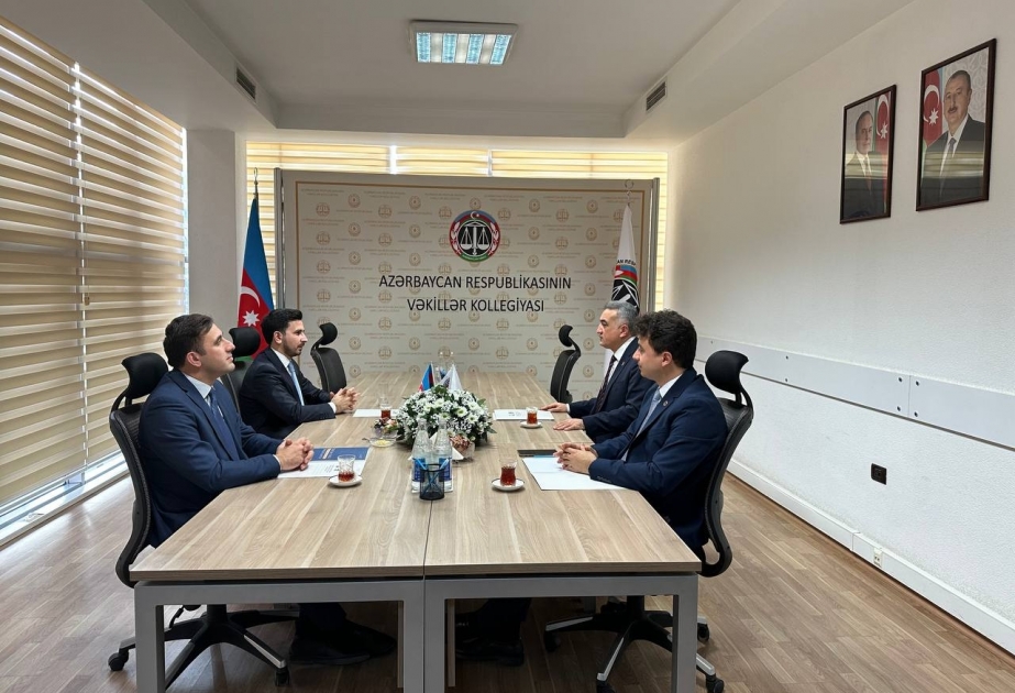 Vəkillər Kollegiyasının sədri üçüncü “Yüksəliş” müsabiqəsinin qalibi ilə görüşüb