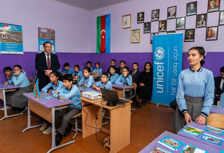 UNICEF Regional Director for Europe and Central Asia visits Kalbajar school