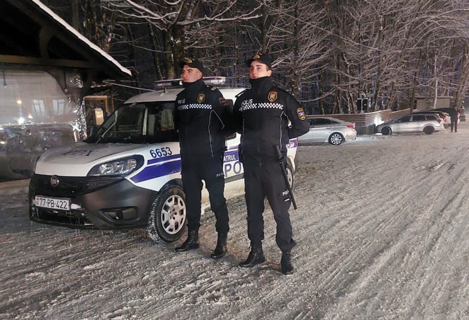 Hava şəraiti ilə əlaqədar Quba polisləri də gücləndirilmiş iş rejimində çalışırlar