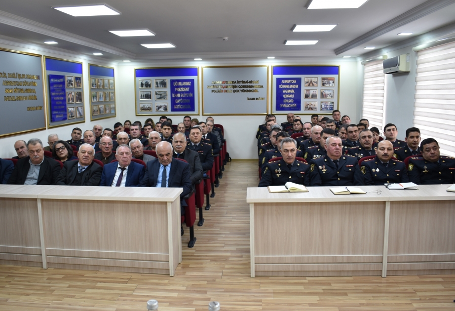 Şəkidə keçirilən seminar-müşavirədə prezident seçkilərində polisin xidməti fəaliyyətinə dair məsələlər müzakirə olunub  VİDEO