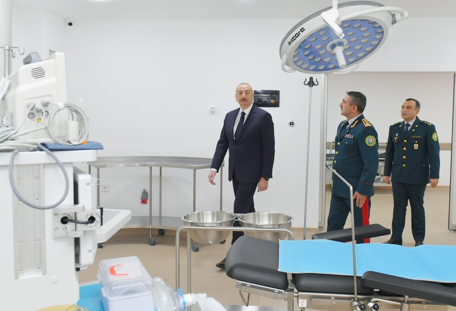 Prezident İlham Əliyev Bakıda Dövlət Sərhəd Xidmətinin yeni hərbi hospital kompleksinin açılışında iştirak edib –  YENİLƏNİB VİDEO