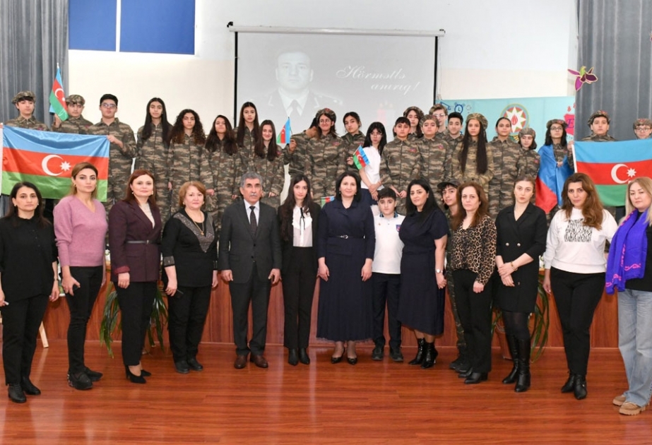 Bakı məktəbində Milli Qəhrəman Polad Həşimovun xatirəsi anılıb