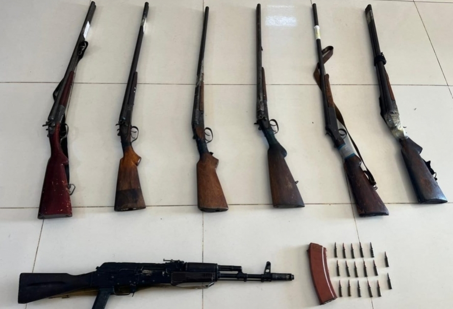 DİN: Paytaxtda və rayonlarda 14 tüfəng aşkarlanaraq təhvil götürülüb