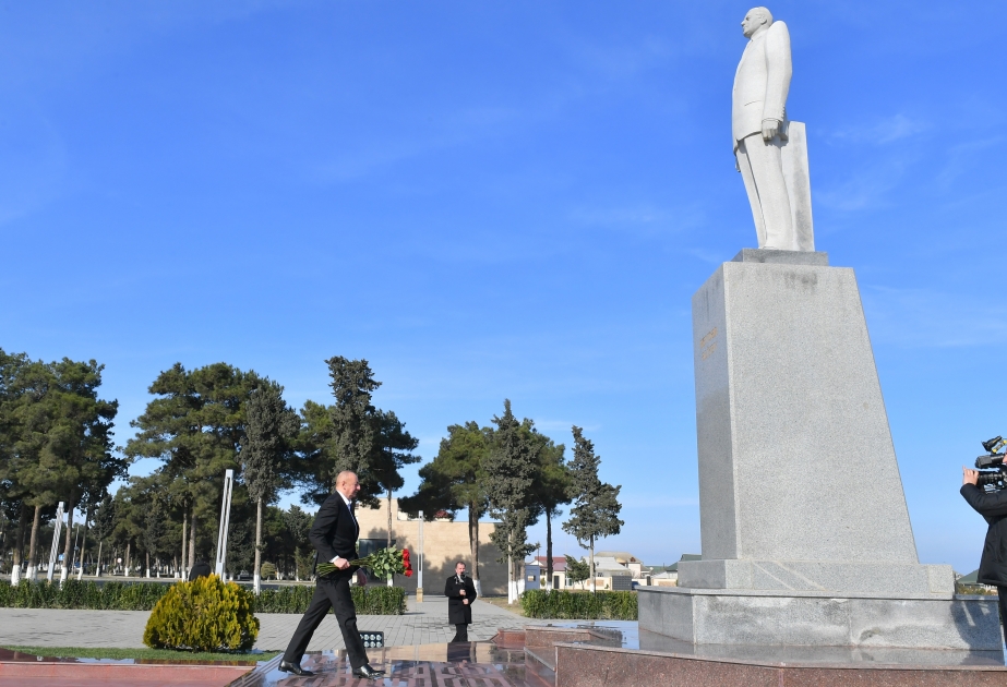 President Ilham Aliyev visited Neftchala district VIDEO