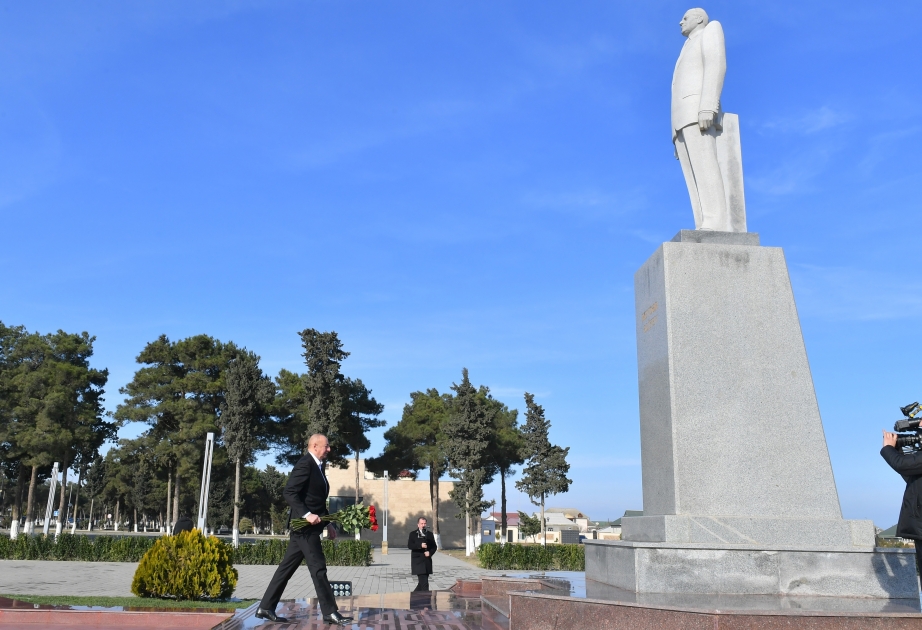 El Presidente Ilham Aliyev ha visitado el distrito de Neftchala
