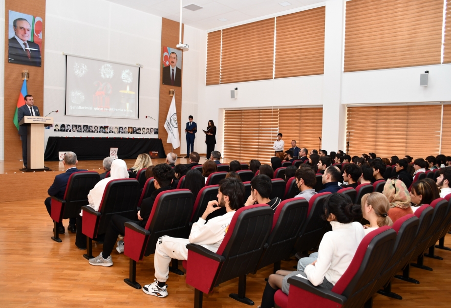 Peşə Təhsil Mərkəzində 20 Yanvar faciəsinin ildönümünə həsr edilmiş anım tədbiri keçirilib