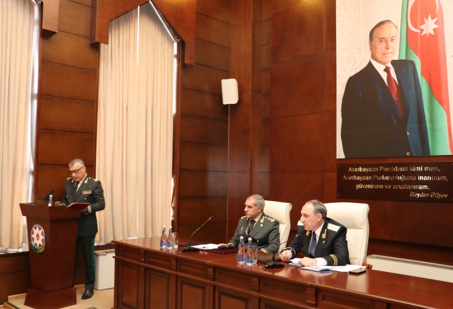 Hərbi Prokurorluqda geniş kollegiya iclası keçirilib