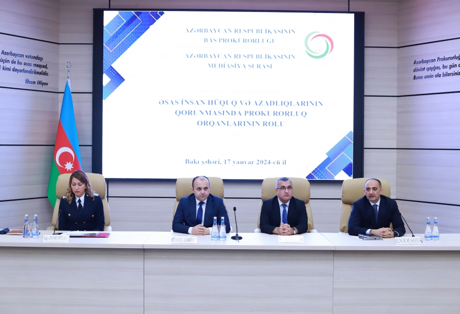 Altmış dörd mediatora prokurorluq orqanlarının ümumi fəaliyyəti barədə məlumat verilib