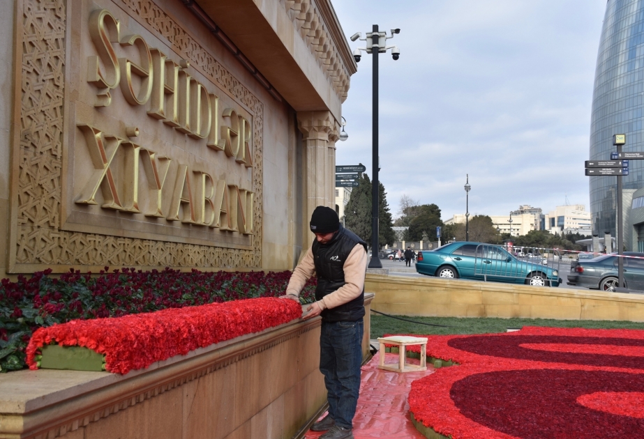 В Шехидляр хиябаны продолжается подготовка к годовщине трагедии 20 Января -  ФОТОРЕПОРТАЖ