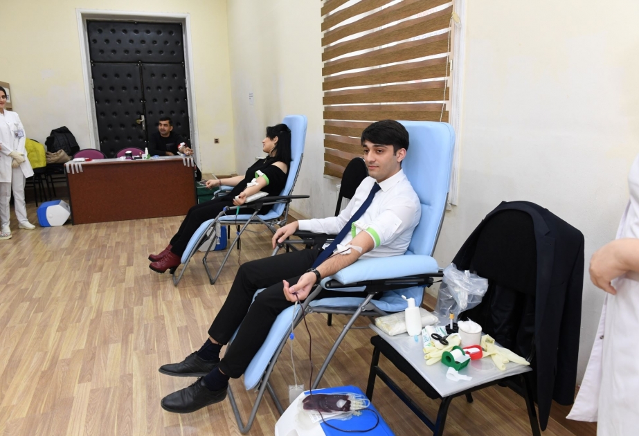 “Qanımız bir, canımız bir” devizi ilə növbəti könüllü qanvermə aksiyası keçirilib