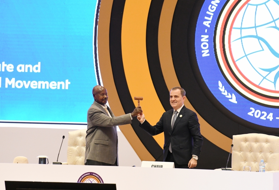 Azerbaijan hands over Non-Aligned Movement Chairmanship to Uganda
