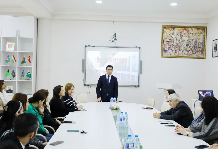 Ədəbiyyat İnstitutunda 20 Yanvar faciəsinin 34-cü ildönümü qeyd olunub