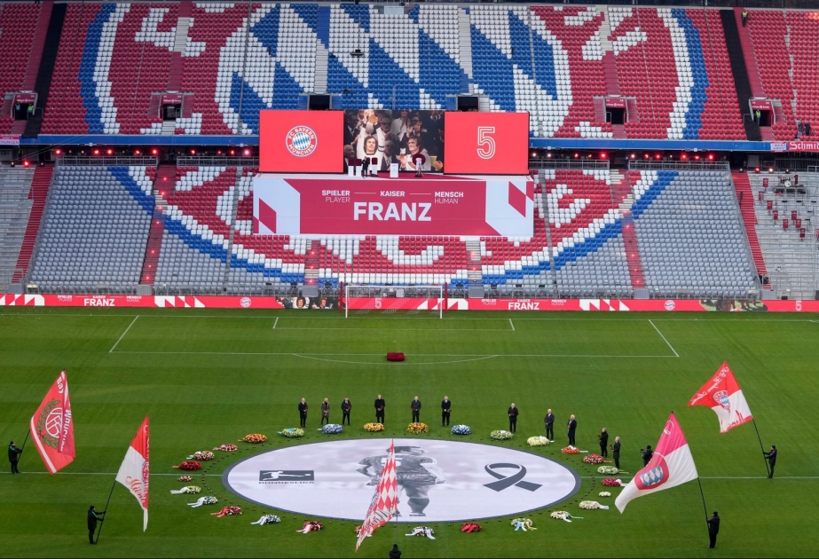 Fußball: Gedenkzeremonie für Franz Beckenbauer