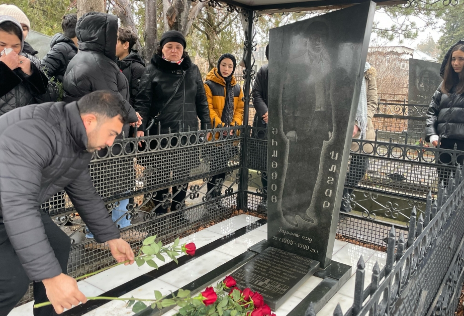 Bolnisinin Faxralı kəndində 20 Yanvar şəhidinin məzarı ziyarət olunub
