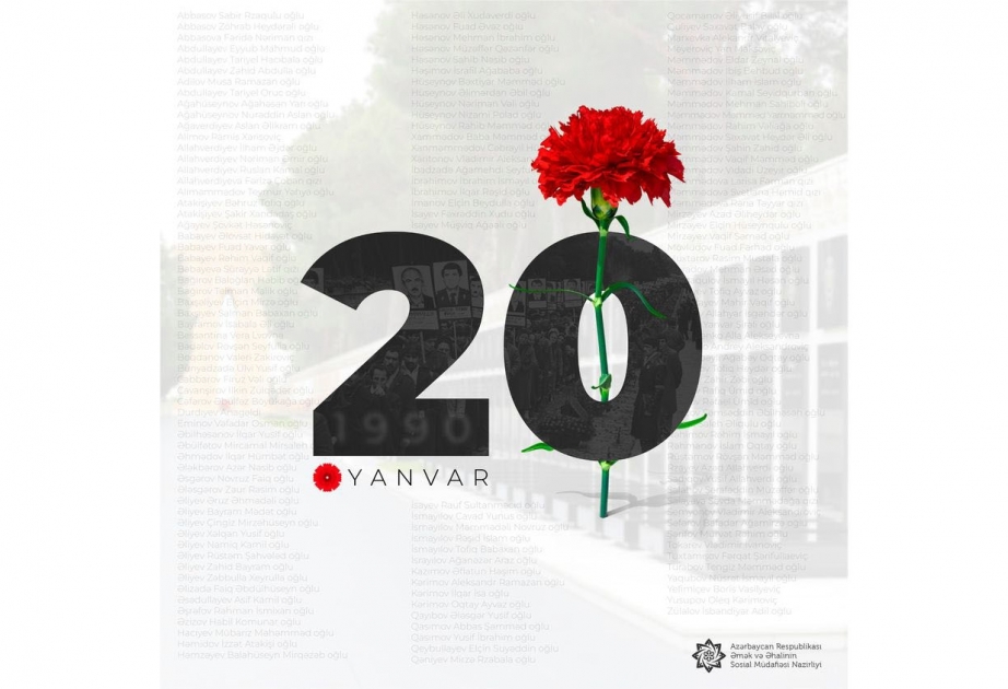 20 Yanvar şəhidlərinin ailələri və 20 Yanvar hadisələri ilə əlaqədar əlilliyi olan şəxslər sosial müdafiə tədbirləri ilə əhatə olunur