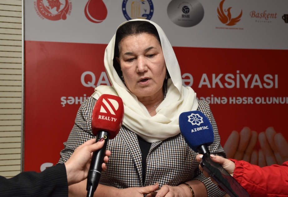 Şəhidlər bacısı: Qanvermə aksiyasının məhz 20 Yanvar günündə keçirilməsi çox böyük hadisədi