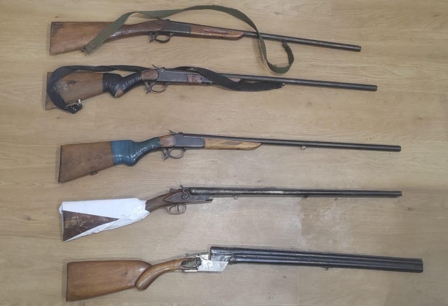 Sabirabad sakinləri qanunsuz odlu silahları polisə təhvil veriblər