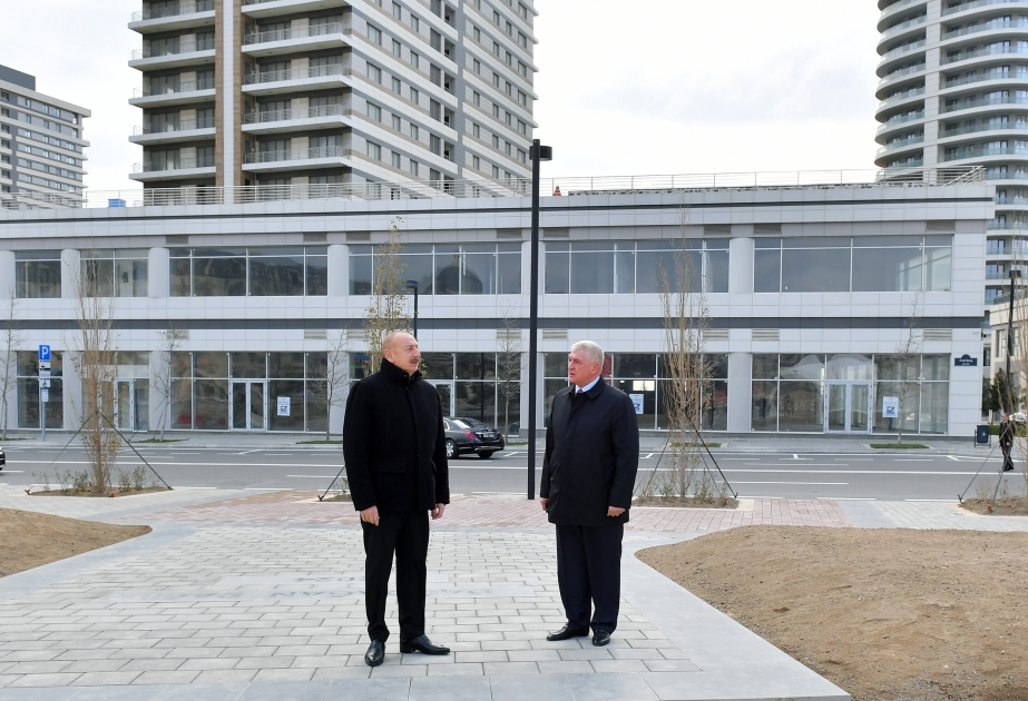 President Ilham Aliyev Inspected Construction And Landscaping Works, As ...