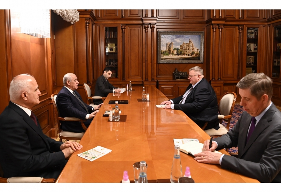 Azerbaijani PM Ali Asadov meets with Deputy Prime Minister of Russia Alexei Overchuk