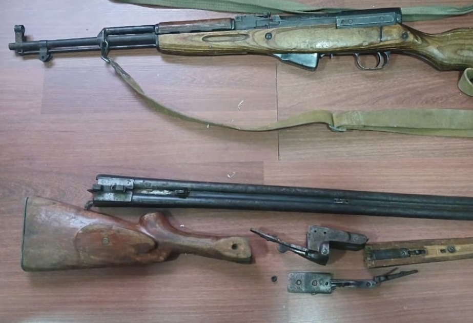Qəbələ sakinləri odlu silahları polisə təhvil veriblər