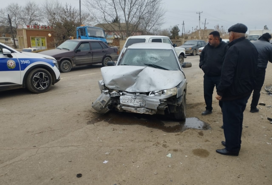Salyanda yol qəzasında yaralanan şəxs xəstəxanaya yerləşdirilib