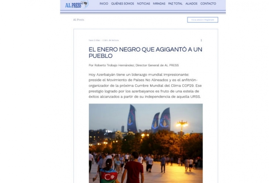 Al Press: “El Enero Negro que agigantó a un pueblo”