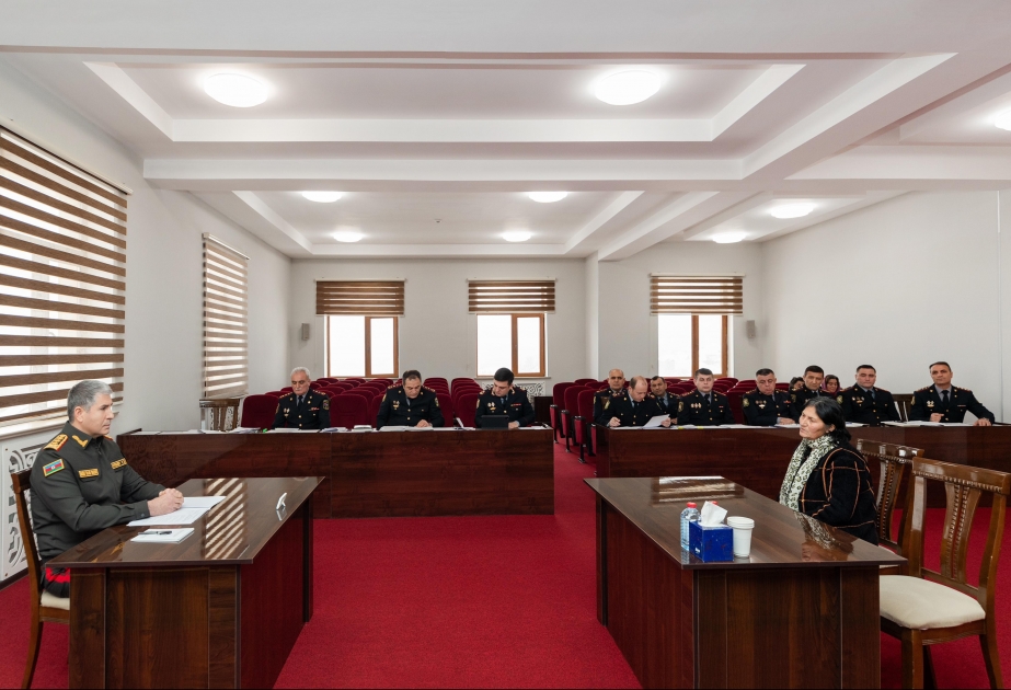 Daxili işlər naziri Gədəbəy rayonunda vətəndaş qəbulu və sıra baxışı keçirib