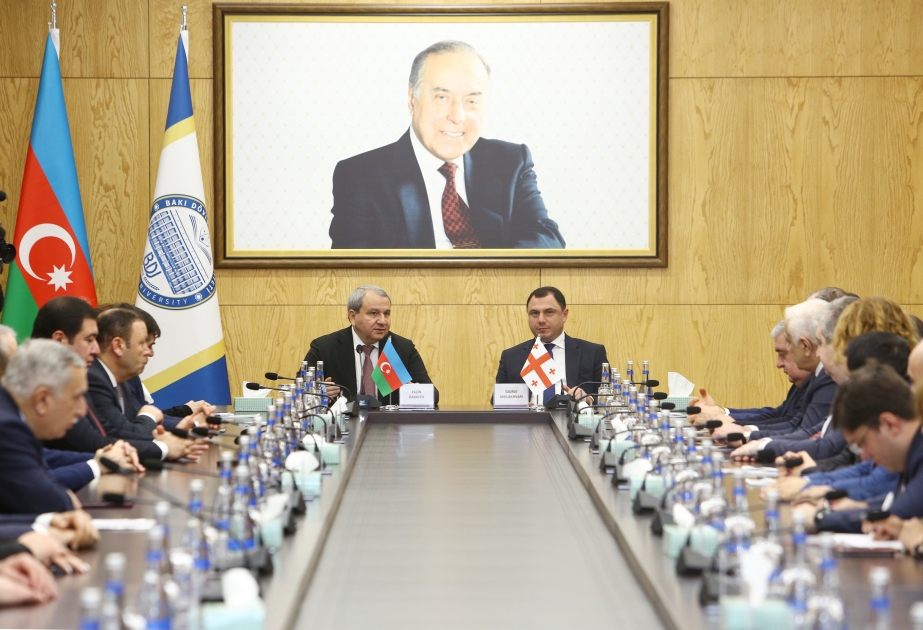 Gürcüstanın təhsil, elm və gənclər nazirinin rəhbərlik etdiyi nümayəndə heyəti BDU-da olub