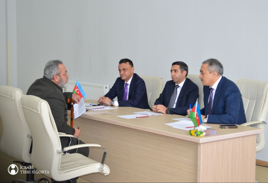 İcbari Tibbi Sığorta üzrə Dövlət Agentliyinin İdarə Heyətinin sədri Neftçalada vətəndaşları qəbul edib