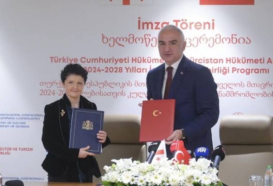 Türkiyə ilə Gürcüstan mədəni əməkdaşlıq proqramı imzalayıblar