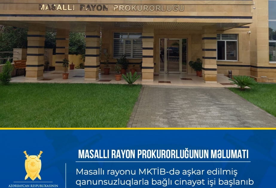 Masallıda istehsalat birliyində 104 min manatdan artıq dövlət vəsaitinin mənimsənilməsi faktı aşkarlanıb