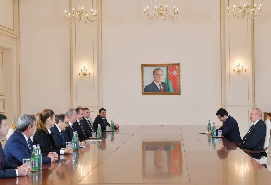 President Ilham Aliyev received delegation led by Chairman of National Defense Committee of Grand National Assembly of Türkiye VIDEO