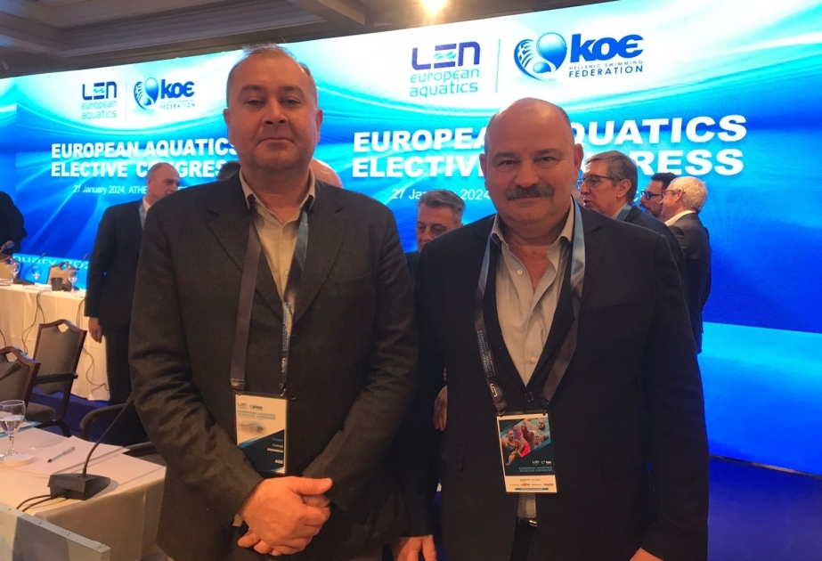 Azerbaijan Swimming Federation officials attend European Aquatics congress in Greece