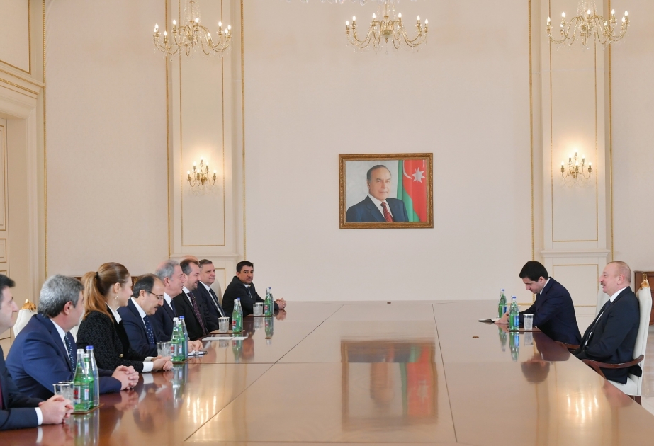 Президент Ильхам Алиев принял делегацию во главе с председателем Комиссии по национальной обороне парламента Турции ОБНОВЛЕНО ВИДЕО