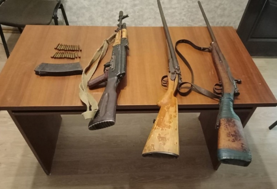 DİN: Ötən gün təhvil və aşkar edilərək götürülən silah-sursatın sayı açıqlanıb