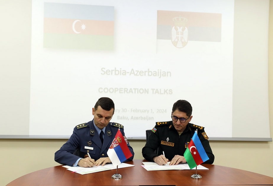 Azərbaycan və Serbiya Müdafiə nazirlikləri arasında ikitərəfli hərbi əməkdaşlıq planı imzalanıb