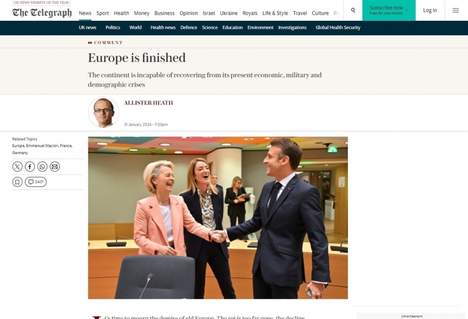 The Telegraph: Europe is finished