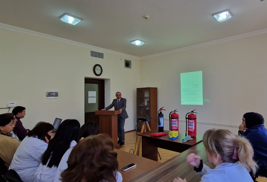 Polimer Materialları İnstitutunda əməyin mühafizəsi ilə bağlı seminar keçirilib
