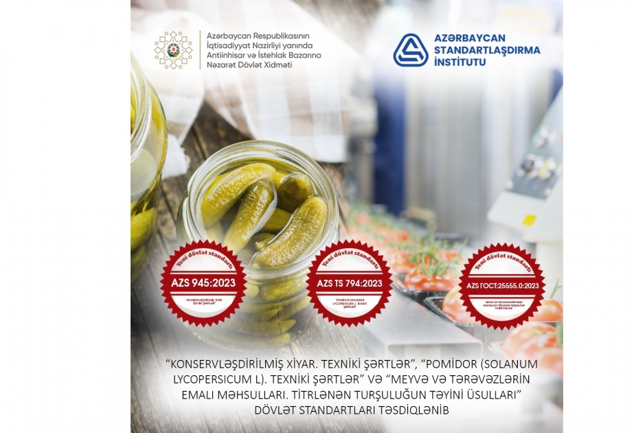 Tərəvəzçilik sahəsi üzrə yeni dövlət standartları qəbul edilib