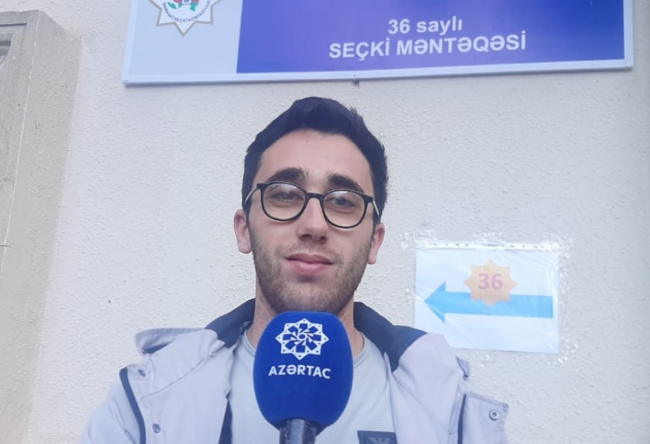 Gənc seçici: Səs vermək - taleyüklü bir hadisədə iştirak etməkdir
